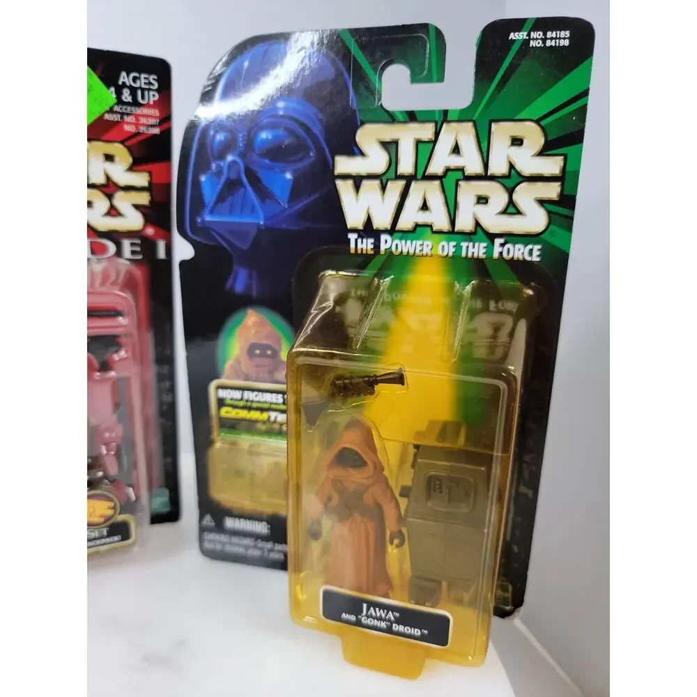 Hasbro Star Wars Episode 1 TPM Lot of 3 Star Wars Commtech Chip Jawa Naboo Set